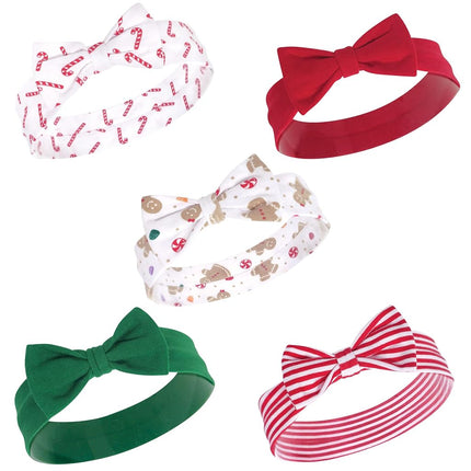 Hudson Baby unisex baby Cotton Synthetic Headband, Sugar Spice, 0-24 Month US, Sugar Spice, 0-24 Months