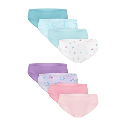 Hanes Girls Underwear Hipsters, 8 Pairs, Pure Comf