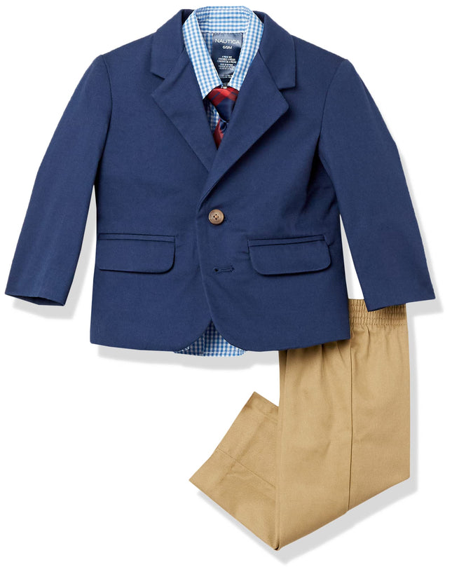 Nautica Baby Boys 4-Piece Suit Set with Dress Shir