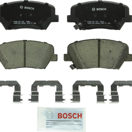 Bosch Automotive BC1687 QuietCast Premium Ceramic Disc Brake Pad Set - Compatible with Select Hyundai Santa Fe; Kia Rondo, Sorento; FRONT