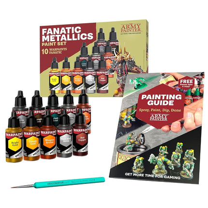 The Army Painter, Warpaints Fanatic Metallics Set Combo, 10 x 18ml Acrylics