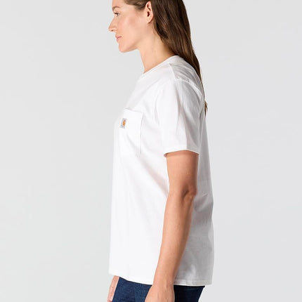 Carhartt Men's K87 Workwear Pocket Short Sleeve T-Shirt Work Utility, White, 3XL Plus