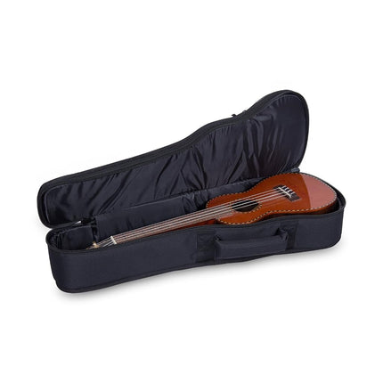 Crossrock Soprano Ukulele Bag with 10mm padded and Padded Strap in Silk Grey