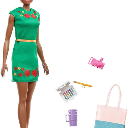 Barbie Travel Nikki Doll, Kitty Ear Brunette Hair,