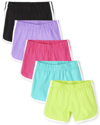The Children's Place Girls Dolphin Shorts, Neon Mu