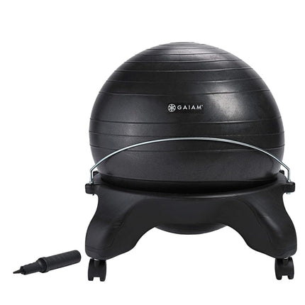 Gaiam Backless Balance Ball Chair, Charcoal