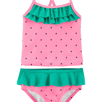 Carter's Baby Girls Two Piece Swimsuit, Watermelon