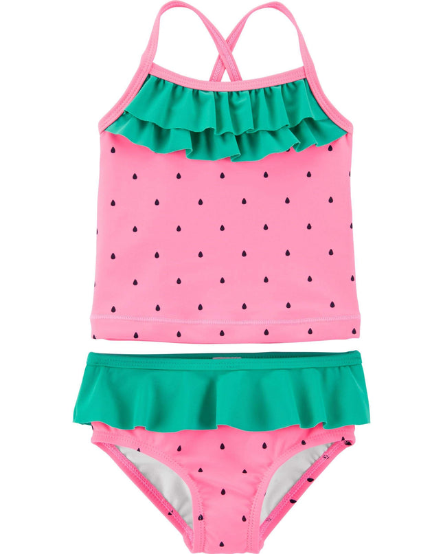 Carter's Baby Girls Two Piece Swimsuit, Watermelon