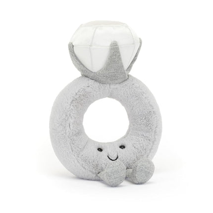 Jellycat Amuseables Diamond Ring Stuffed Toy, 8 in