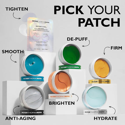 Peter Thomas Roth | Instant FIRMx® Collagen Tightening Eye Patches | Eye Patches For Firming Under-Eye Bags & Wrinkles | Eye Masks For Puffiness