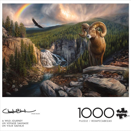 Buffalo Games - Charles Black - A Wild Journey - 1000 Piece Jigsaw Puzzle for Adults Challenging Puzzle Perfect for Game Nights - Finished Puzzle Size is 26.75 x 19.75