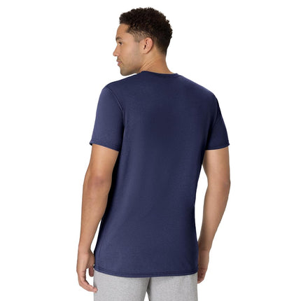 Hanes Originals Lightweight, Crewneck T-Shirts for Men, Tri-Blend Tee, Athletic Navy Pe Heather, Large