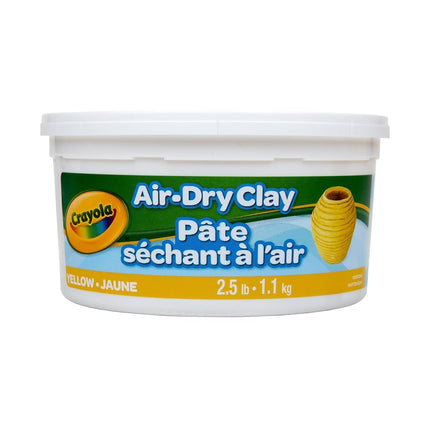 Arcilla de secado al aire Crayola, recipiente de 2.5 lb, amarillo