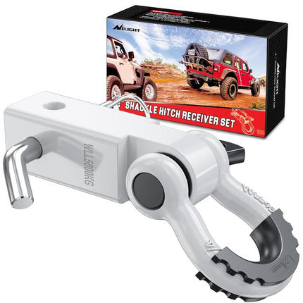 Nilight Shackle Hitch Receiver 2Inch 45000 LBs Bre