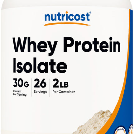 Nutricost Whey Protein Isolate (Unflavored) 2 Poun