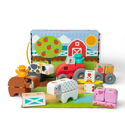 Melissa & Doug Blockables Farm Snap And Play | Woo
