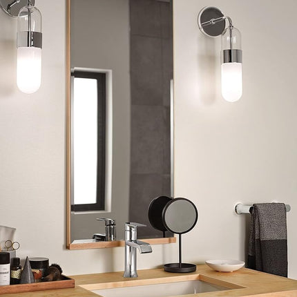 Moen BH3886CH Genta LX Modern Double Post Bathroom Hand Towel Bar, Chrome