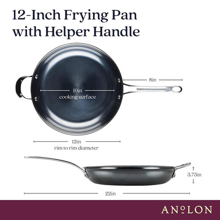 Anolon N2 Carbon Steel Frying Pan 30cm Black