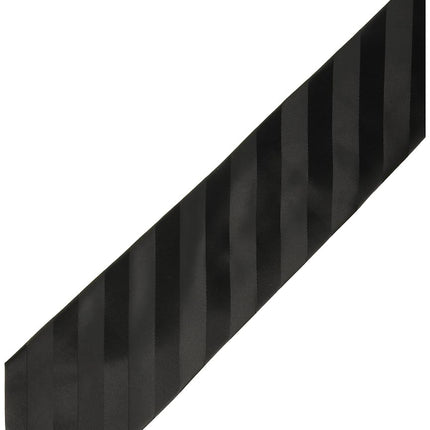 Corbata formal de rayas, de talla grande, larga, tejida, de Stacy Adams para hombre, extra larga, negra, talla única