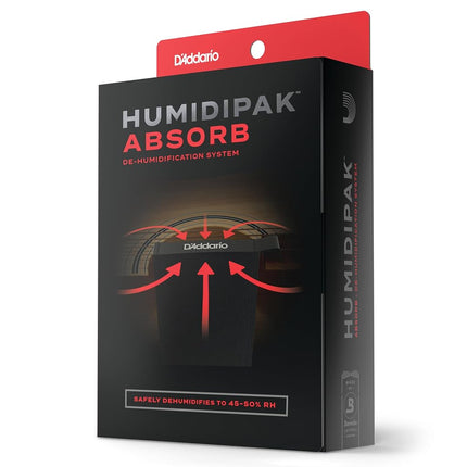 D'Addario Humidipak Guitar Absorb Kit, Two-Way Cas