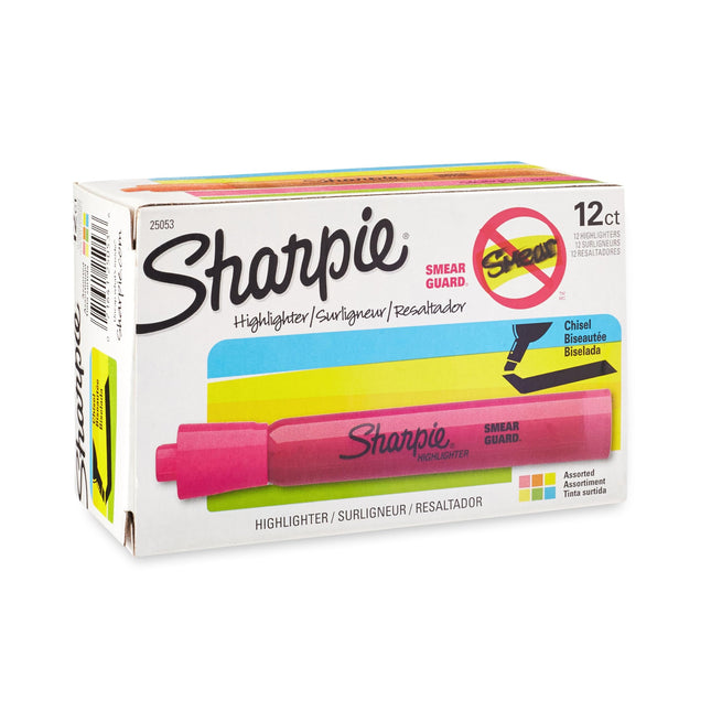 Sharpie Tank Style Highlighters, Chisel Tip, Assor