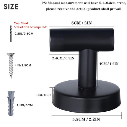 Homagic Bathroom Robe Towel Hooks Coat Matte Black Wall Hook Stainless Steel Heavy Duty Door Hanger Towel Robe Clothes Cabinet Closet Sponges Hook for Bathroom Bedroom Kitchen Hotel Pool 16 Packs