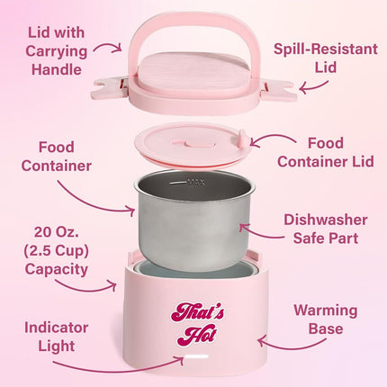 Paris Hilton PH 20oz Lunch Warmr ThatHot PK