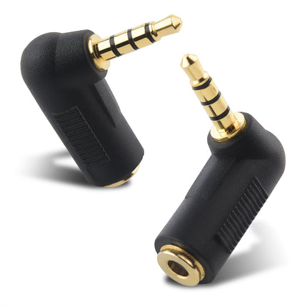 Cable Matters 2-Pack TRRS Right Angle 3.5mm Adapte