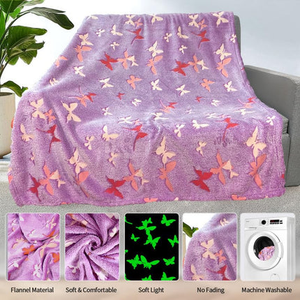 Butterfly Blanket for Women/Girls, Butterfly Gifts for Women Adults, Cute Blankets for Teen Girls, Personalized Blankets for Adults/Kids,Soft Fleece Blanket and Throw,Birthday 50"x 60"