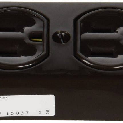 Leviton 91 15 Amp, 125 Volt, Grounding, Double Sur