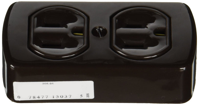 Leviton 91 15 Amp, 125 Volt, Grounding, Double Sur