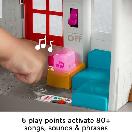 Fisher-Price Little People Friends Together Play House, electronic playset with Smart Stages learning content for toddlers and preschool kids