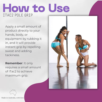 ITAC2® | Pole Fitness Grip - Extra Strength (20gm) Jar - Non Slip Grip Aid for Pole Dancing, Aerial Silks & Aerial Hoop - Dry Hands and Ultimate Grip - Waterproof Beeswax Formula