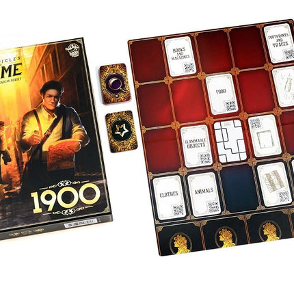 Lucky Duck Games Chronicles of Crime The Millennium Series - 1900 Board Game | Cooperative Murder Mystery Game for Kids and Adults | Ages 12+ | 1-4 Players | Avg. Playtime 60-90 Mins