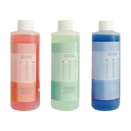 16oz. pH Calibration Buffer Solution Kit (pH 4.00, 7.00 & 10.01), plus 3M KCL Storage Solution and CalBox