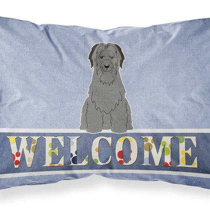 Caroline's Treasures Briard Black Welcome Pillowca