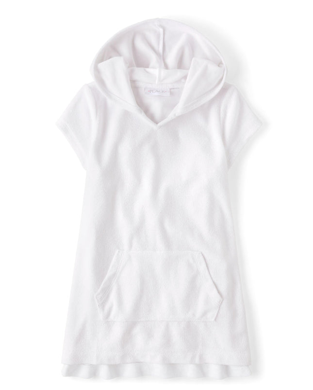 The Children's Place girls Hooded Swim Coverups, W