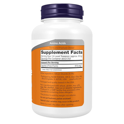 NOW Taurine Powder, 8-Ounce