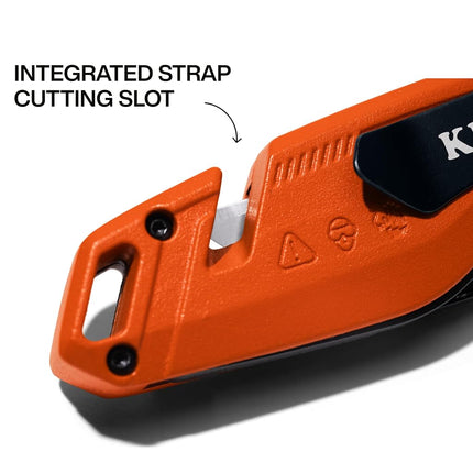 Klein Tools 44303 FLICKBLADE Folding Utility Knife with Blade Storage, Utility Knife with 5 Blades, Compact with Side Release Button and Dual Locking Positions