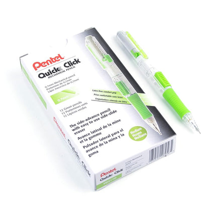 Pentel QUICK CLICK Mechanical Pencil (0.7mm), green Barrel - PD217D