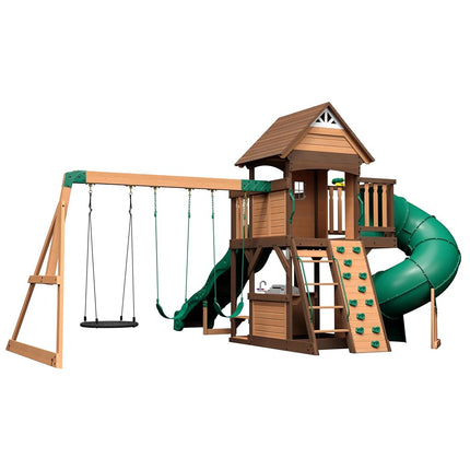 Backyard Discovery Cedar Cove Swing Set | 3m Slide