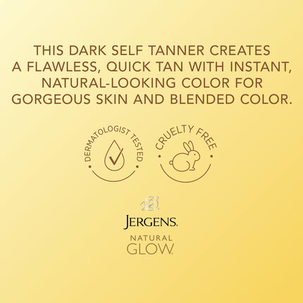 Jergens Natural Glow Instant Sun Moisturizing Mousse, Dark, 6 Ounce