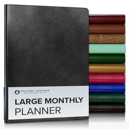 Gallery Leather Large Monthly Planner 2026-2027 Ac