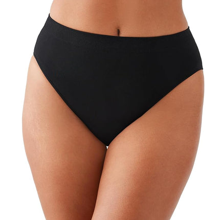 Wacoal Women's B-Smooth High-Cut Panty, Black, Med