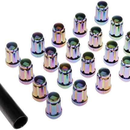 Dorman 711-355G Neo-Chrome Spline Drive Lock Set M12-1.50 Compatible with Select Models, 20 Pack