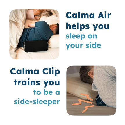 Ball for Side Sleep Posture - Calma Clip v2 by Whole Nights, Sleep Aid for Back Snorers, Anti Snoring Device, Attaches to Any Clothes and Keeps You in a Healthy Sleeping Position