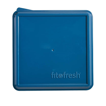 Fit & Fresh Divided Lunch Pack Carrier, Reusable Food Container for Sandwich and Snack with Removable Ice Pack, BPA-Free Lunch Box, Freezer/Microwave/Dishwasher Safe