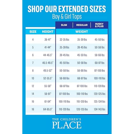 The Children's Place Girls' Basic Short Sleeve Layering Tee, Tidal Single, XX-Large