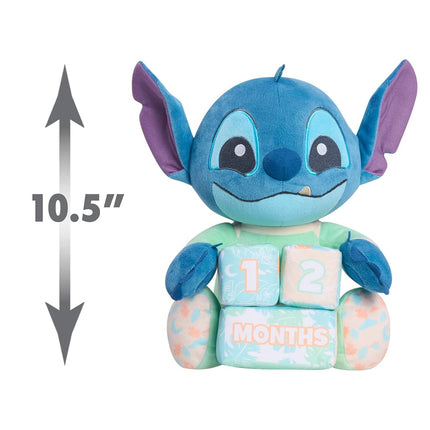 Disney Blocks Baby My First Year Stitch and Milestone, 10.5 inch, Pack of 4, Toys for Children Aged 0+ Just Play