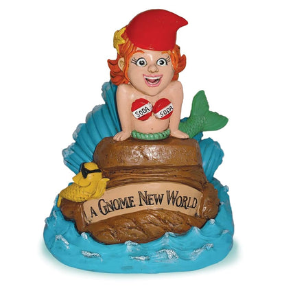 BigMouth Inc Little Mermaid Garden Gnome, Green-thumbed